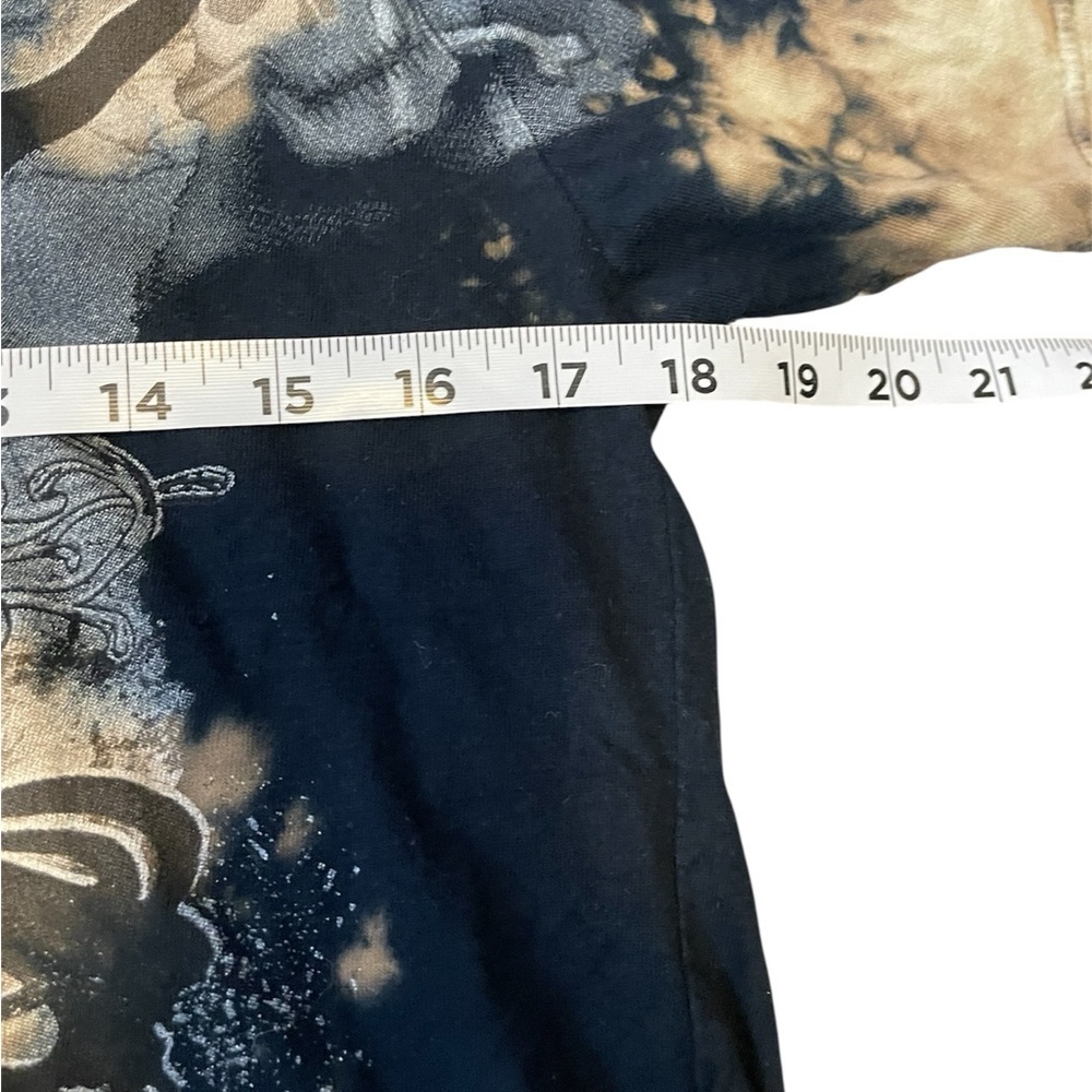 Kid-U-Not Black & Brown Tie Dye Skull Graphic Shirt Size XL Kids Unisex EUC - Picture 2 of 7